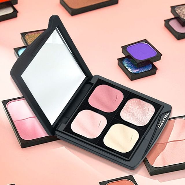 cheeryep-Customizable Single-Color Eyeshadow Palette - Paleta de Sombra Unitária Personalizável - 61 Cores