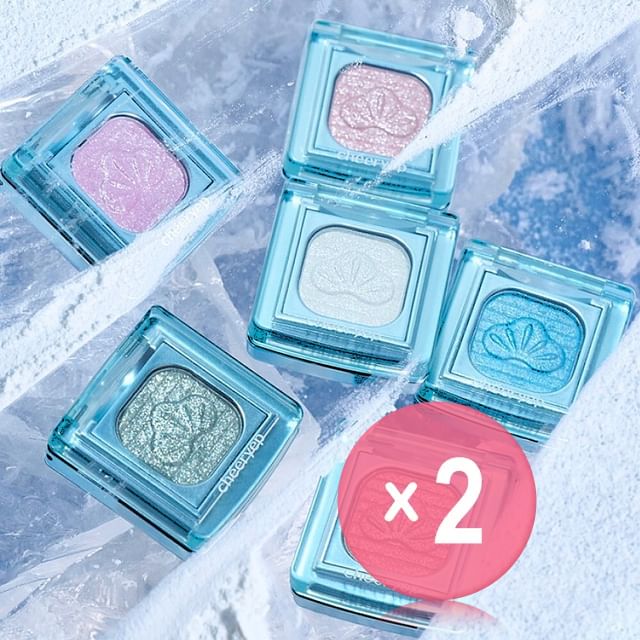 cheeryep-Luminous Baked Eyeshadow U001-U014 2pcs Bundle Set