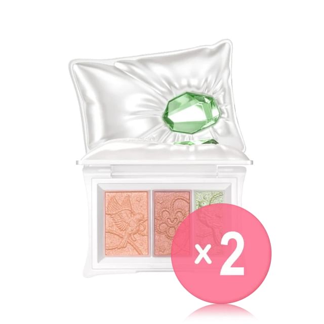 cheeryep-Pillow Gem Eyeshadow Palette - 6 Types 2pcs Bundle Set