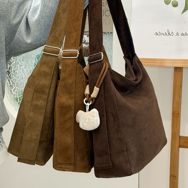 Chestnut Party-Faux Suede Crossbody Bag