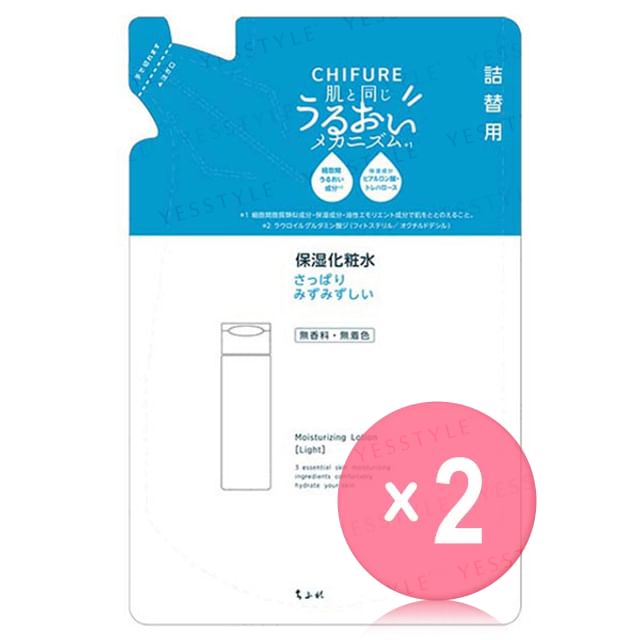 CHIFURE-Moisturizing Lotion Light Refill 2pcs Bundle Set