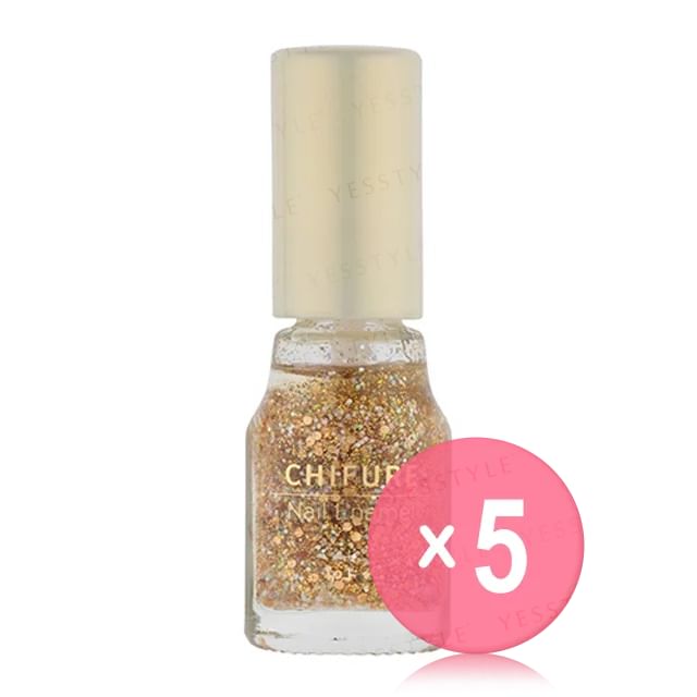CHIFURE-Nail Enamel 004 5pcs Bundle Set