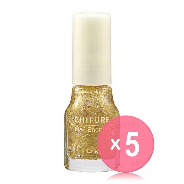 CHIFURE-Nail Enamel 016 5pcs Bundle Set