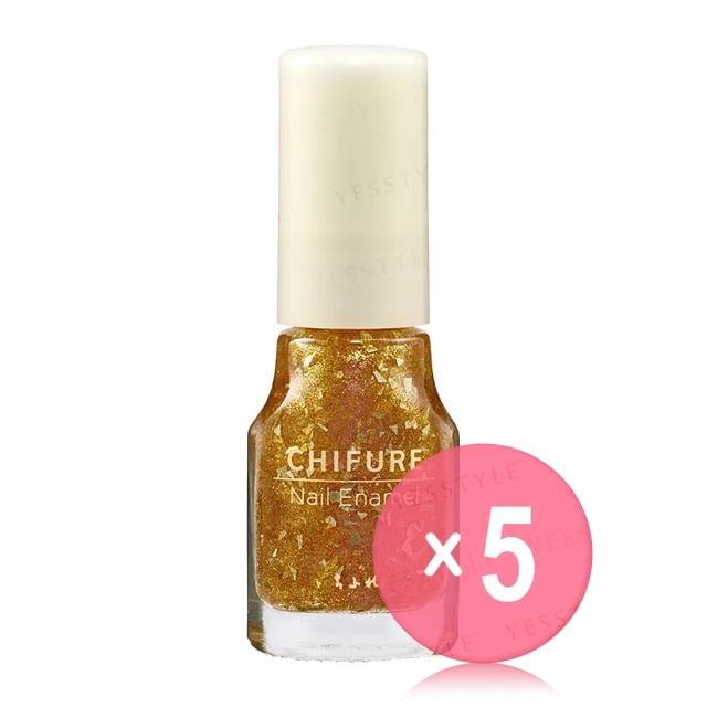 CHIFURE-Nail Enamel 017 5pcs Bundle Set