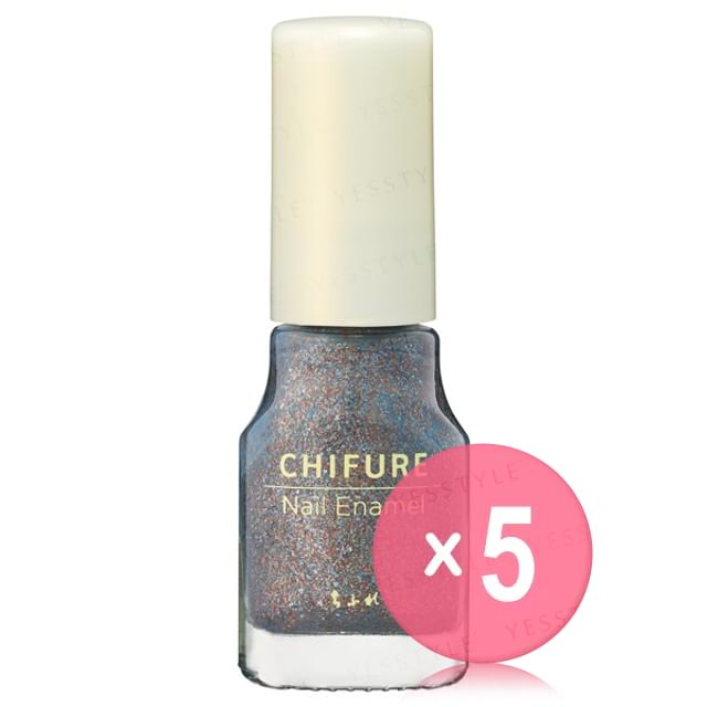 CHIFURE-Nail Enamel 049 5pcs Bundle Set