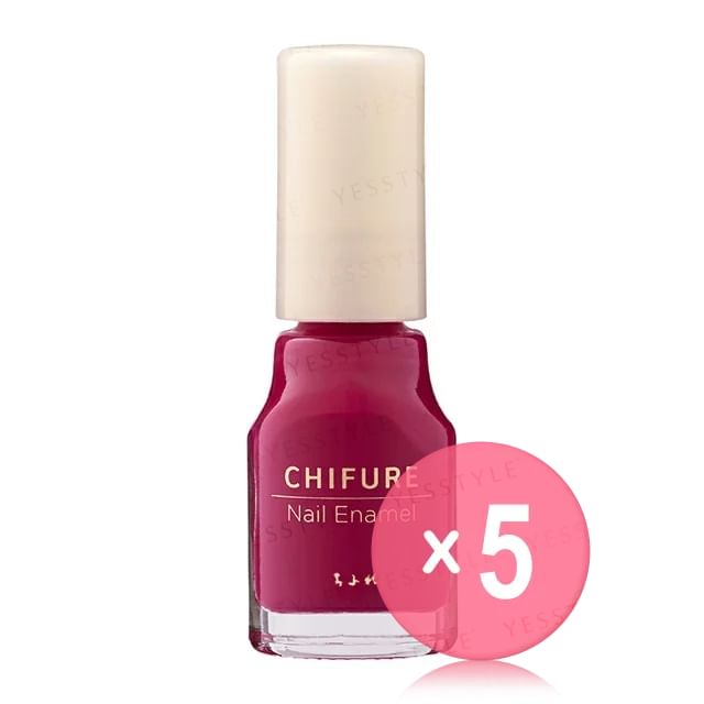 CHIFURE-Nail Enamel 246 5pcs Bundle Set