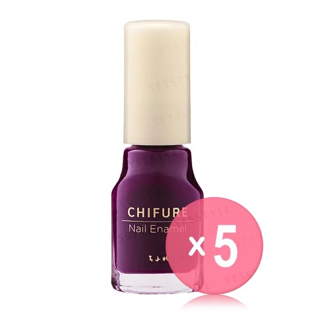 CHIFURE-Nail Enamel 346 5pcs Bundle Set