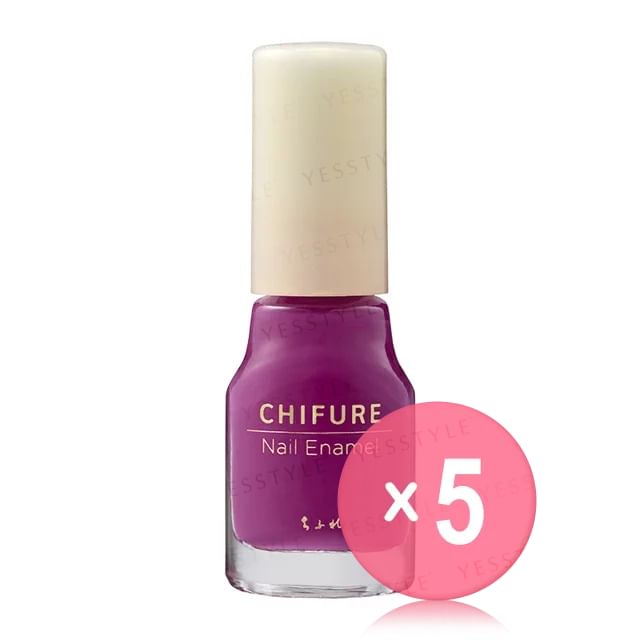 CHIFURE-Nail Enamel 347 5pcs Bundle Set