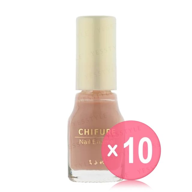 CHIFURE-Nail Enamel 411 10pcs Bundle Set