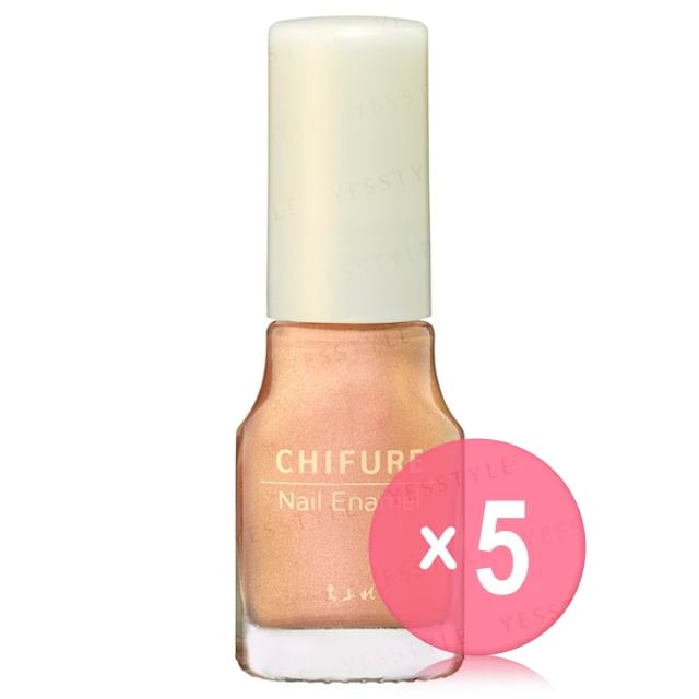 CHIFURE-Nail Enamel 414 5pcs Bundle Set