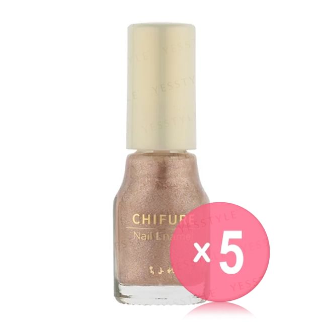 CHIFURE-Nail Enamel 601 5pcs Bundle Set