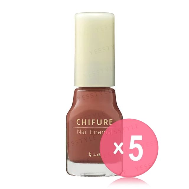 CHIFURE-Nail Enamel 744 5pcs Bundle Set