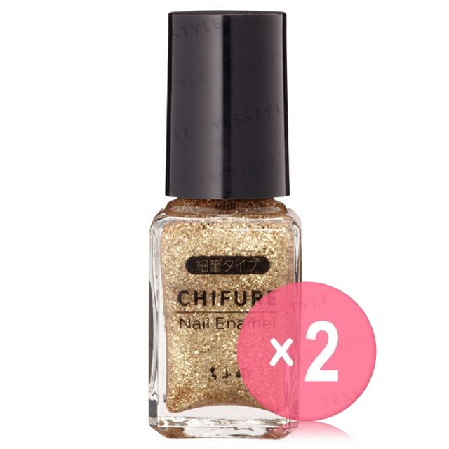 CHIFURE-Nail Enamel Fine Brush Type 006 2pcs Bundle Set
