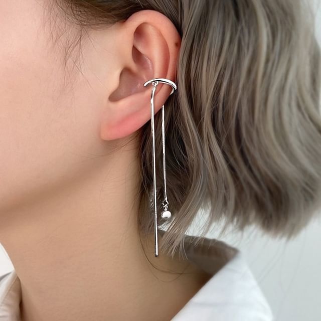 Chimerro-Bead Fringed Ear Cuff