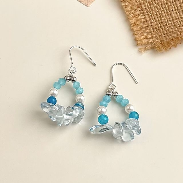 Chimerro-Faux Crystal Beaded Drop Earring