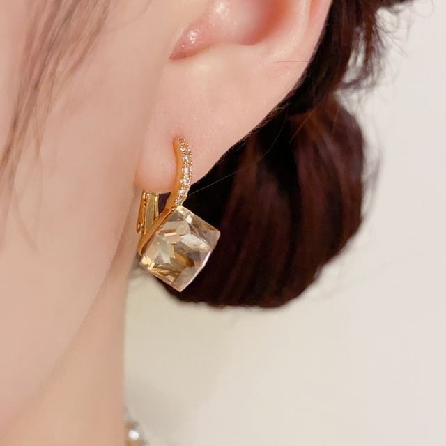 Chimerro-Faux Crystal Rhinestone Alloy Drop Earring