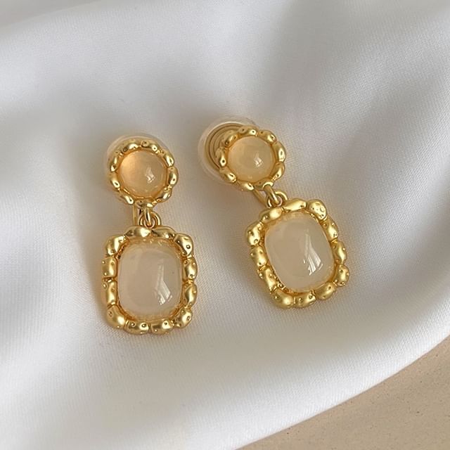 Chimerro-Faux Gemstone Alloy Drop Earring Ear Cuff