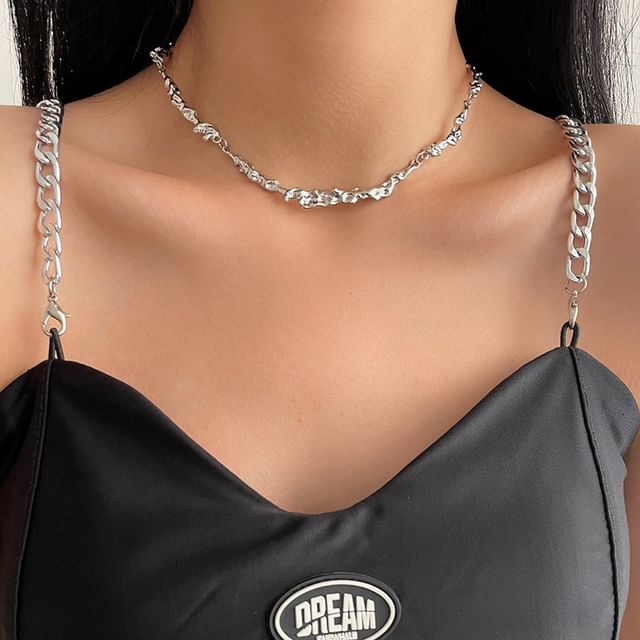 Chimerro-Irregular Stainless Steel Choker