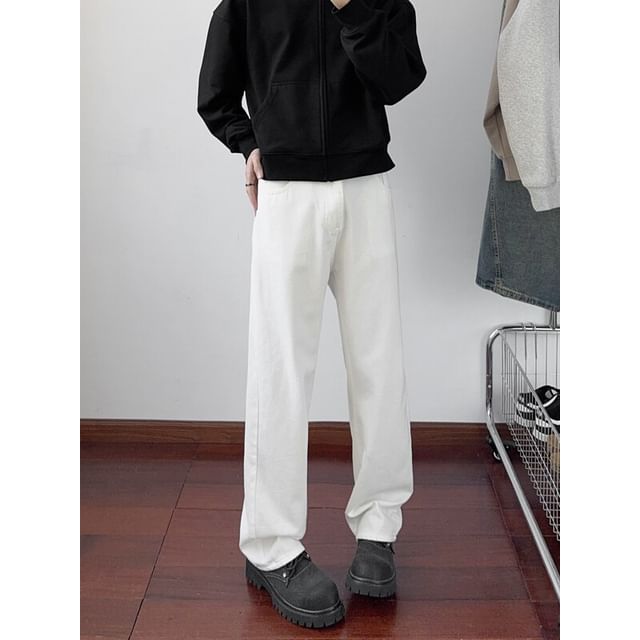 Chuoku-Mid Rise Plain Flared Pants
