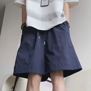 Chuoku-Mid Rise Plain Shorts