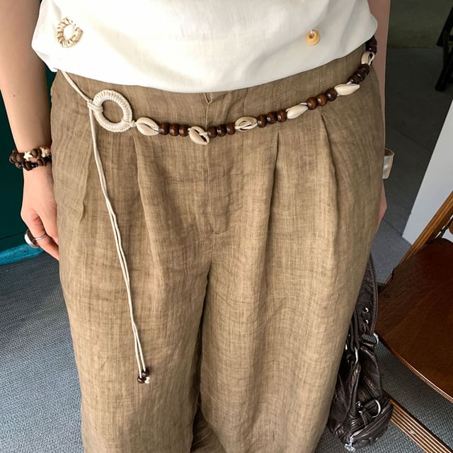 CIMAO-Beaded Rope Belt