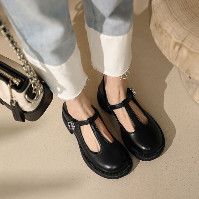 Cinnabelle-Platform T-Strap Shoes