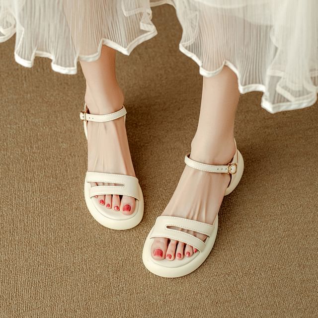 Cinnabelle-Strappy Platform Chunky Heel Sandals