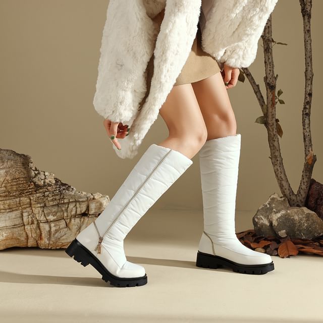 Cinnabelle-Zip Side Tall Snow Boots