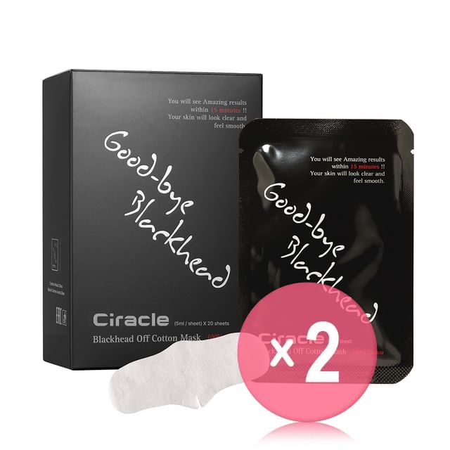 Ciracle-Blackhead Off Cotton Mask Set 2pcs Bundle Set