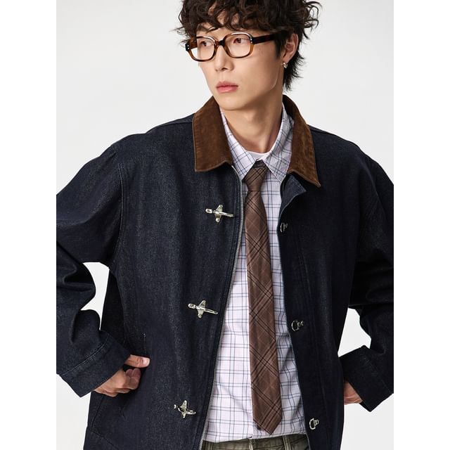 citybae-Aircraft-Latch Denim Jacket