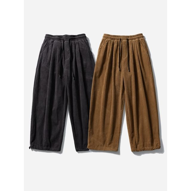citybae-Corduroy Wide-Leg Pants