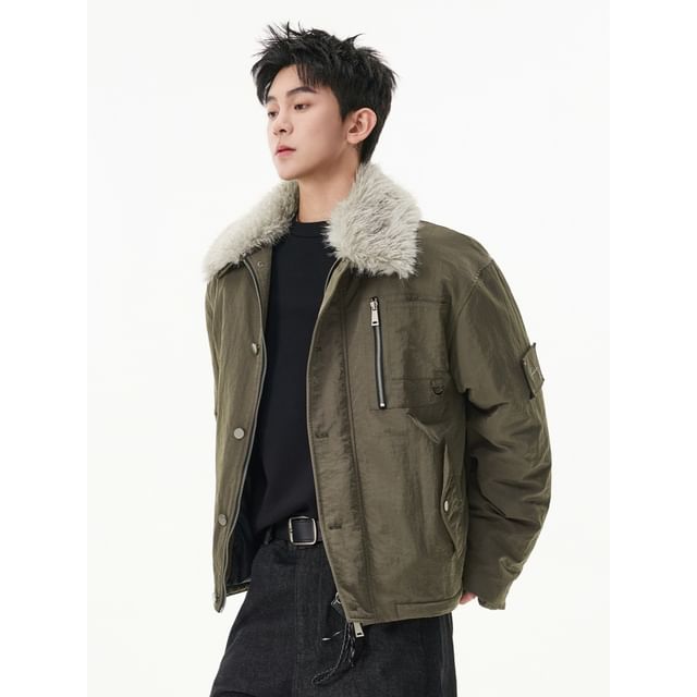 citybae-Detachable Military Jacket