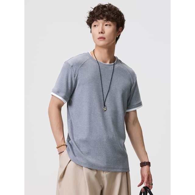 citybae-Details Mock Two-Piece T-Shirt