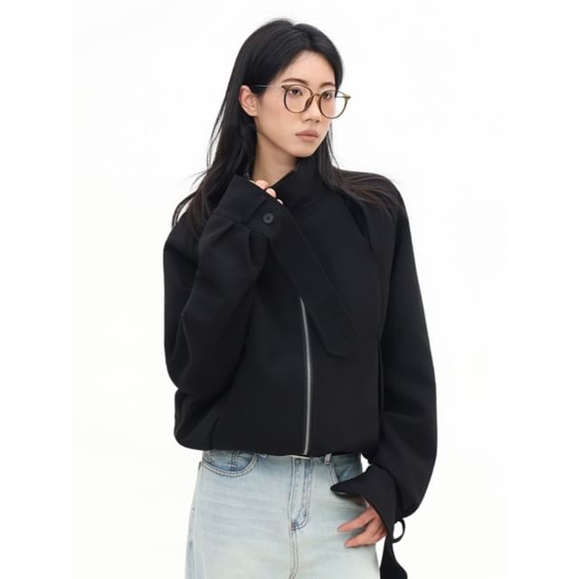 citybae-Details Plain Jacket