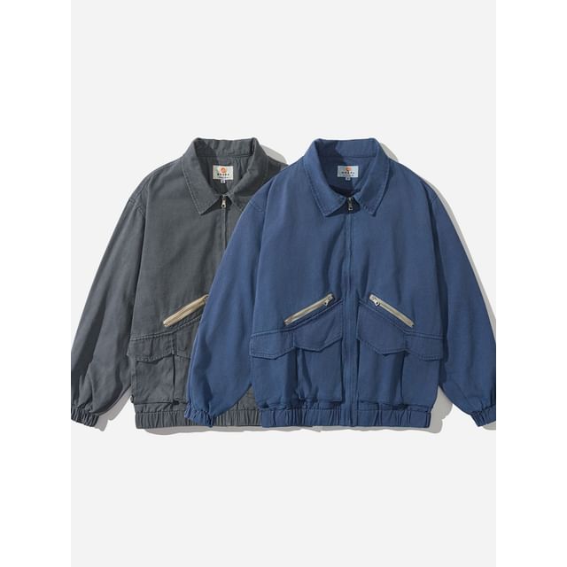 citybae-Details Washed Blouson Jacket