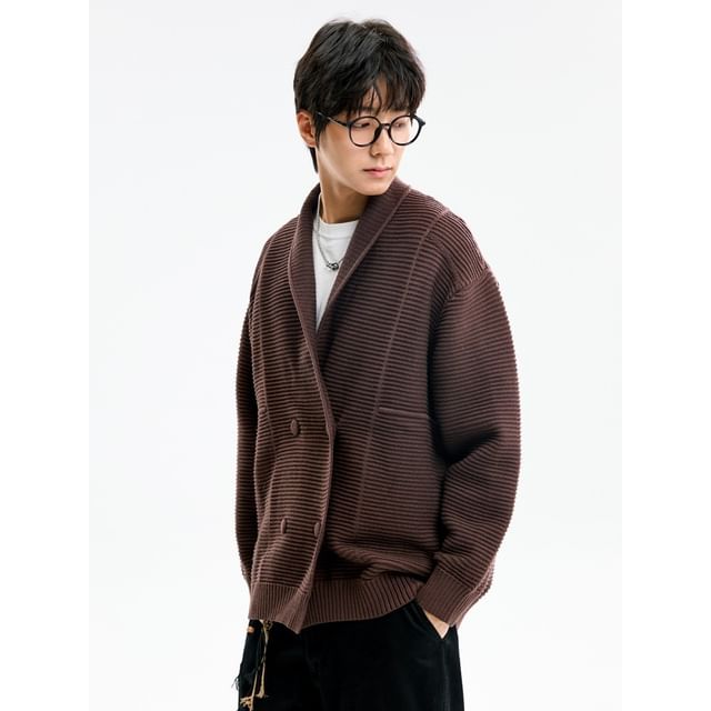 citybae-Double-Breasted Knit Cardigan