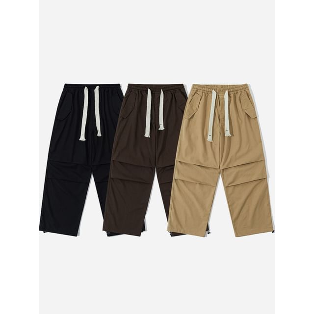 citybae-Drawstring Straight-Cut Loose Pants