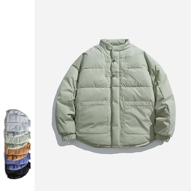 citybae-Frog-Button Padded Coat in 5 Colors