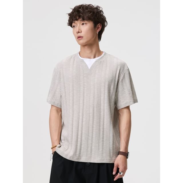 citybae-Mock Two-Piece Loose T-Shirt