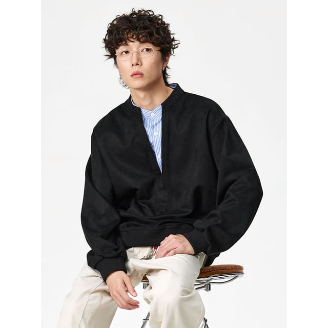 citybae-Mock Two-Piece Sweatshirt