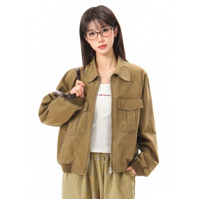 citybae-Multi-Pocket Detroit Jacket