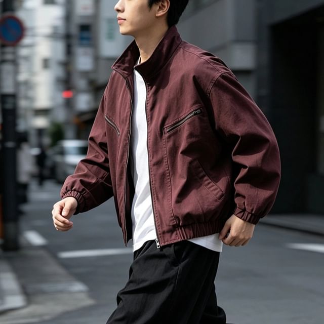 citybae-Oversized Washed Detroit Jacket
