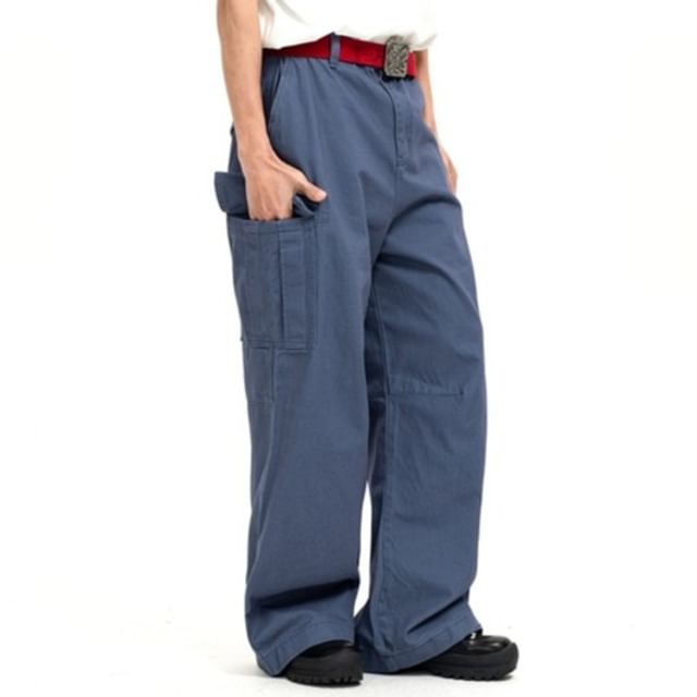 citybae-Straight-Cut Loose Cargo Pants