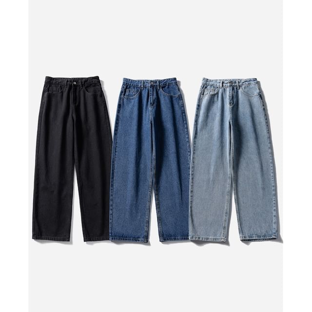 citybae-Straight-Cut Loose Jeans