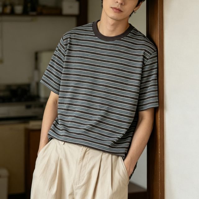 citybae-Striped Relaxed T-Shirt