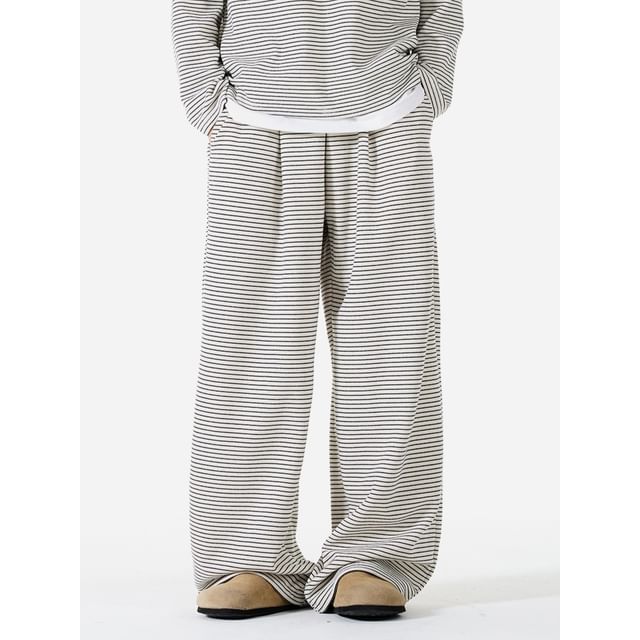 citybae-Striped Wide-Leg Sweatpants