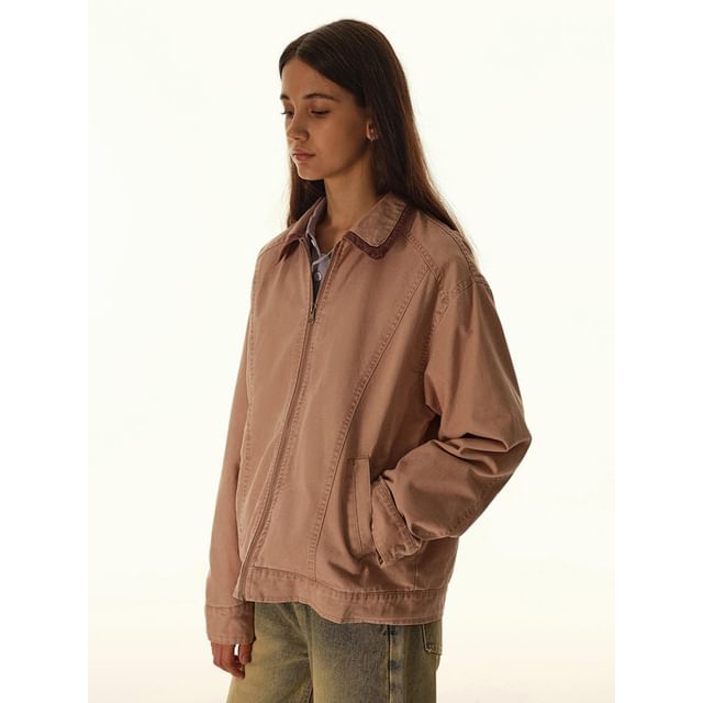 citybae-Unisex Contrasted Polo Jacket