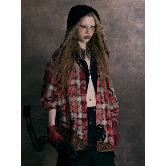 citybae-Unisex Patchwork Long-Sleeve Shirt
