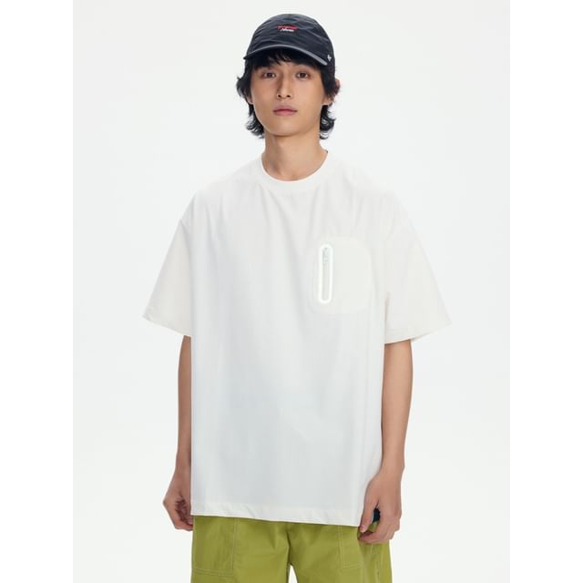 citybae-Zipper-Side Pocket T-Shirt