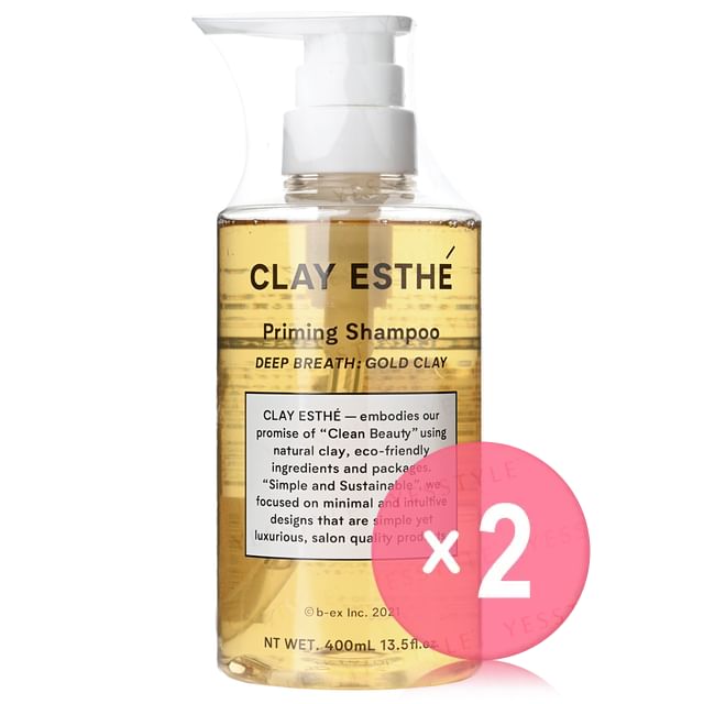 CLAY ESTHE-Priming Shampoo Deep Breath Gold Clay 2pcs Bundle Set